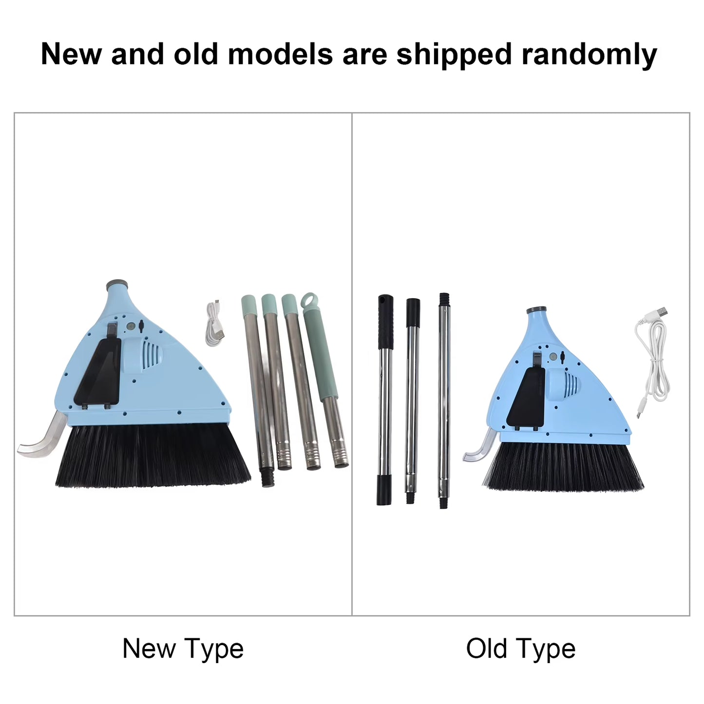 2 in 1 Vacuum Sweeper USB Charging Cordless Vacuum Broom Cleaner for Household Bedroom USB Vacuum Sweeper 2 in 1 Vacuum Broom