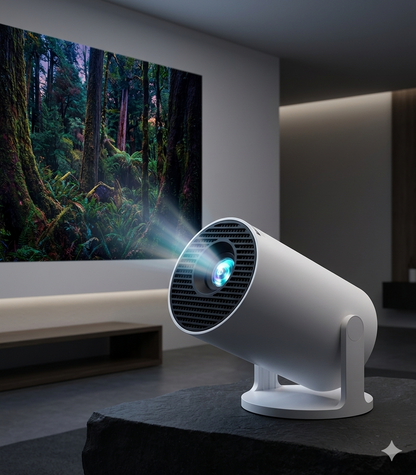 Smart Projector — 8K Android 14, Dual WiFi6, 290 ANSI